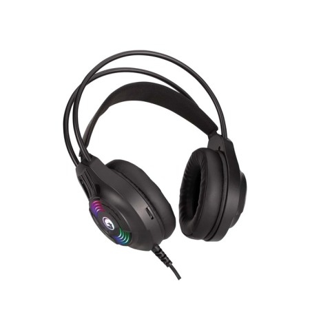 Marvo H8326 headphones, game, full -size, microphone, USB + 2*3.5mm, 1.8 m, RGB, black-5