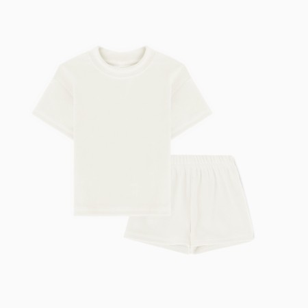 Costume (shorts and T -shirt) crumb I Plushy, p. 80-86 cm, milk