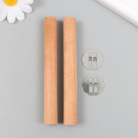Wick for a candle tree with a metal holder Round 1.5x12 cm-3
