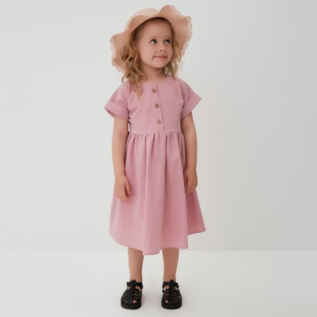 Платье для девочки MINAKU: Cotton Collection цвет сиреневый, рост 152-9
