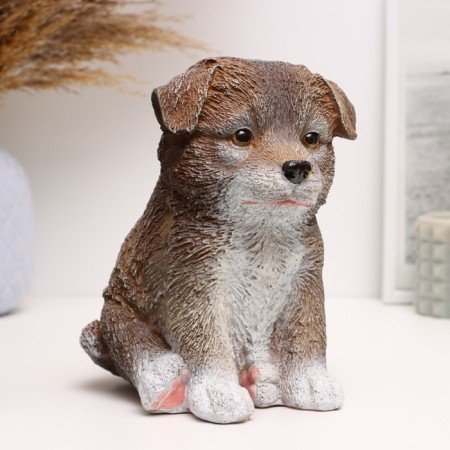 Piggy bank "puppy" red, 16cm