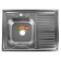 Kitchen car wash accoon AC6080, overhead, left, thickness 0.6 mm, 800x600x165 mm, decor