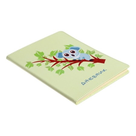 School diary for grades 1-11 Schoolmix. Koala, hard cover, artificial leather, with foam, liesse, 48 sheets, tinted block 70g/m2-1
