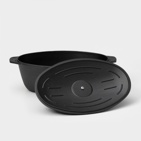 Gusesytnitsa cast -iron Wild Kitchen, 6 liters, shoulder blade and sponge in the kit-5