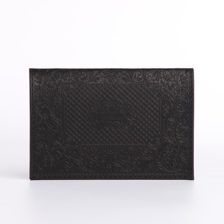 Cover for passport, black color-1