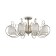 Freya FR20-CL-08-BG SIMONE, 999999X426 mm ceiling lamp, E14, 8x40W, cream color with gold