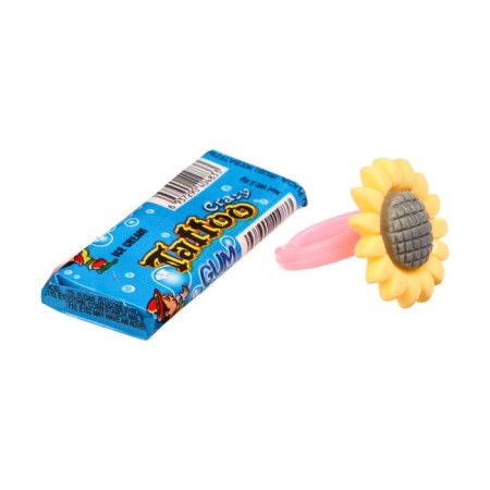 Chewing gum "Crazy Tattoo" with a ringlet, 2.6 g * 36pcs-40