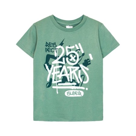 T -shirt for a boy, height 122 cm, color sage-3