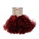 Corrugated pompons, set 2 pcs., Red color