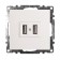 USB 2-seater (mechanism), Stekker GLS10-7115-01, 250B, 2.1A, Catherine, White