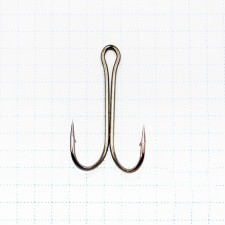 The hook KOI Short Double Hook, size 20 int, BN color, double, 10 pcs.