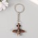 Metal keychain "Aircraft with propeller" propeller spins 3.9x3.7 cm
