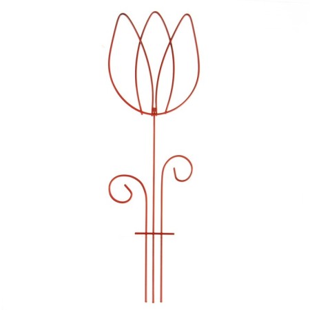 Trellis, 45 × 15 × 0.3 cm, metal, green, "tulip", color mix-2
