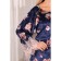 Female dress, size 62, blue, white color
