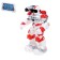 Robot radio -controlled, interactive "fireman", shoots water, works from the battery