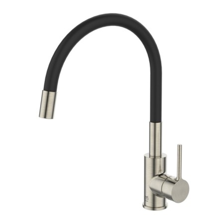 MILARDO MEAL M01BN0FM05 kitchen mixer, pour 241 mm, flexible spout, satin color