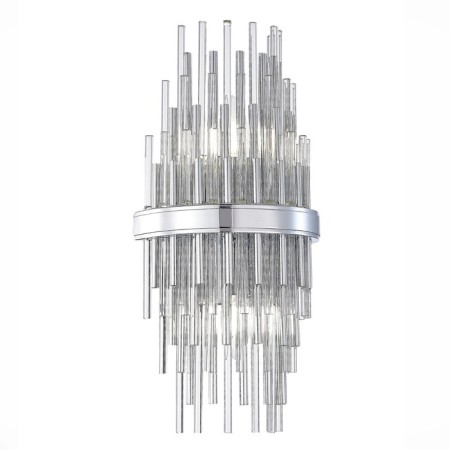 Sconces st. SL1628.101.02. TERAMO. 2x40 watts, E14, 20x43 cm, chromium color-4