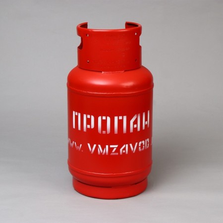 Gas cylinder, 27 l, with a valve, empty, GOST 15860-84