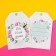 Floristic nameplate "Create", set 6 pcs., 7 x 5 cm