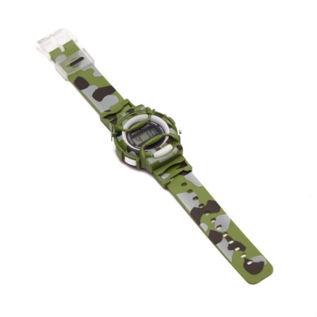 Watch of washing electronic, children, D-4 cm, strap L-22 cm, camouflage-2