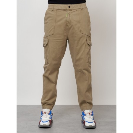 Cargo jeans men, size 46-48, beige color-8