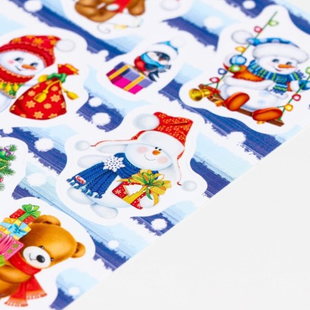 Decorative stickers "Snowman-4" 10x16 cm-2