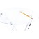 Folding spirit coffee table plastic, transparent 40x40x45 cm