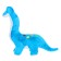 Soft toy "Dinosaur Deimos", Blue color, 33 cm