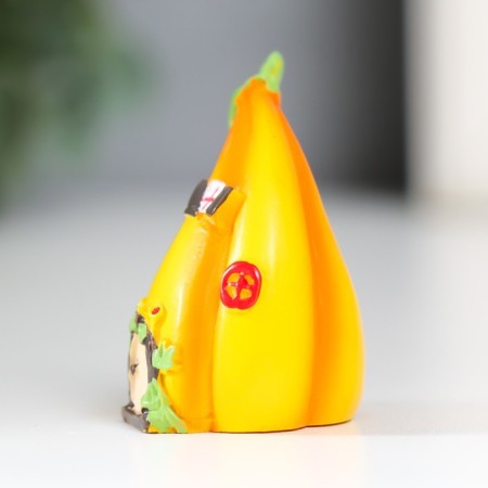 Souvenir Polystone "House - Pumpkin" 5.5x4.3x3.7 cm-3