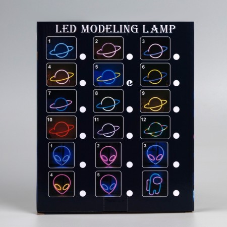 Neon sign "Light bulb", 16.5x25.5 cm, aax3+usb, white-6