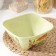 Plastic bowl bergamo, 2 l, 20.2 × 20.2 × 9.8 cm, with decor, light color