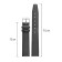 Watch strap, male, 16 mm, harness 75 mm, larynx 115 mm, genuine leather, black
