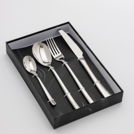 A set of cutlery made of stainless steel Magistro "Gentry", 4 objects, silver color-2