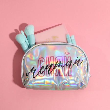 Cosmetic bag-trapping “Shine! Dream! ", Holographic PVC, 20 x 13 cm-1