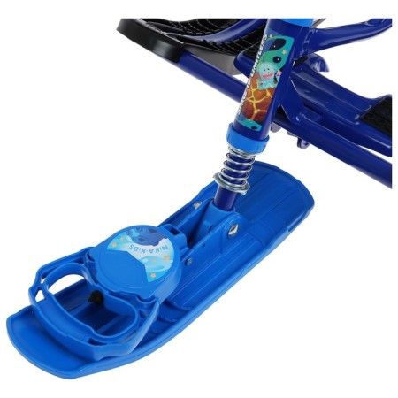 Snow-champion "Timka Sport 4-1", TS4-1M/K, with a back and a seat belt, black/blue color-5
