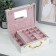 Casket to the leatherette for jewelry "banged" snow -white 8.5x23.5x19 cm