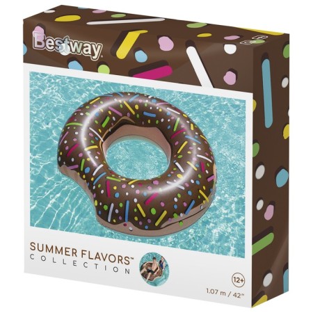 Circle for swimming "Donut", D = 107 cm, from 12 years, color mix, 36118 Bestway-6