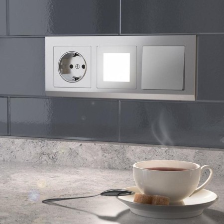 Built-in LED backlighting WL06-BL-03-LED, silver color-1