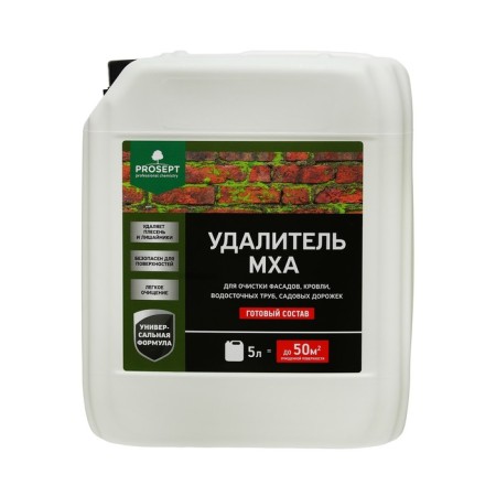 Remedy of moss, for cleaning facades, roofs, drain pipes, garden paths, finished composition, 5 liters