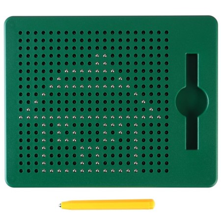 The training tablet “Magnetic drawing: mi-mi-Mimka”, 380 holes, green color-4