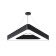 LED LED GEOMETRIA DELTA 42W 4000K 2300LM IP40 80x80x8 Black