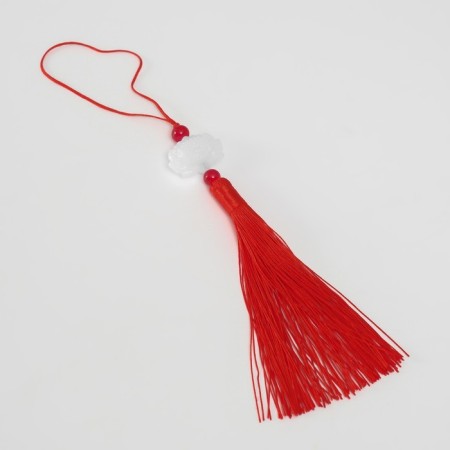 Textile suspension, plastic "Brush. Lotus" red 1.2x2.7x14.5 cm-3