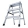 Strenger Krause Monto Dopplo, double -sided, working height up to 2.45 m, 3 steps, black