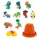 Collectible figurine-scurry dinosaur Crazy Dino Volcano, in volcano, mix