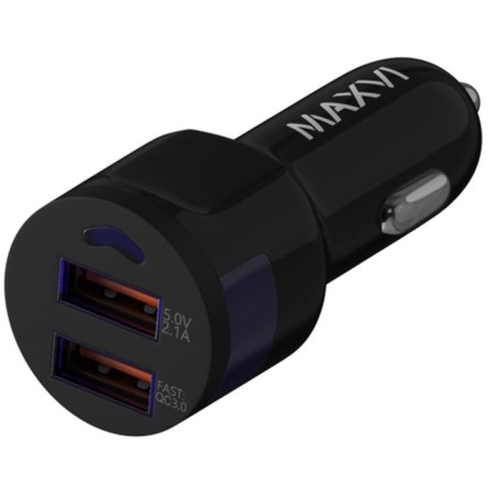 Maxvi car charger (CCM-522 Plus M) 2 USB, 5.2 A, 0.5 m, black