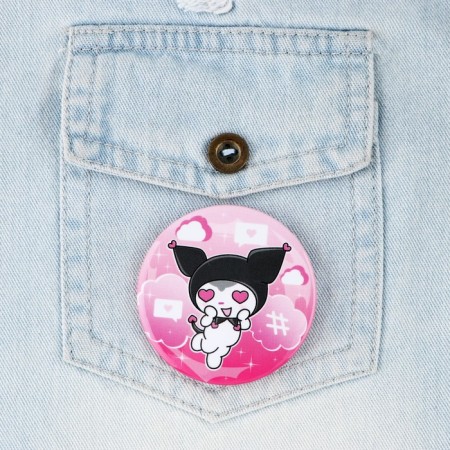 Supply icon "Kuromi with hearts", d = 56 mm-3