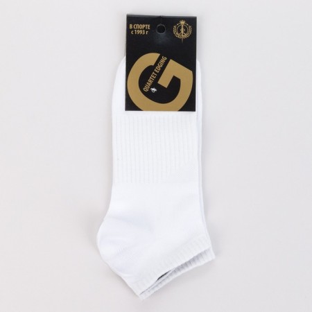 A set of men's socks - 3 pairs, white color, size 27-29-4
