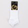 A set of men's socks - 3 pairs, white color, size 27-29