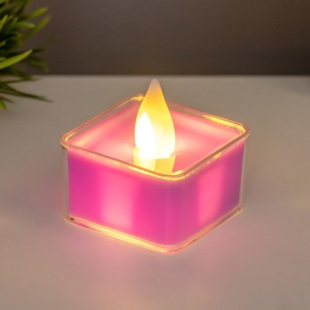 Nightmare "Candle Square" LED 0.5W from 3XAG10 batteries 4x4x4.5 cm Risalux-1