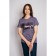 Women's T -shirt Let’s go "Square", size 48, color graphite